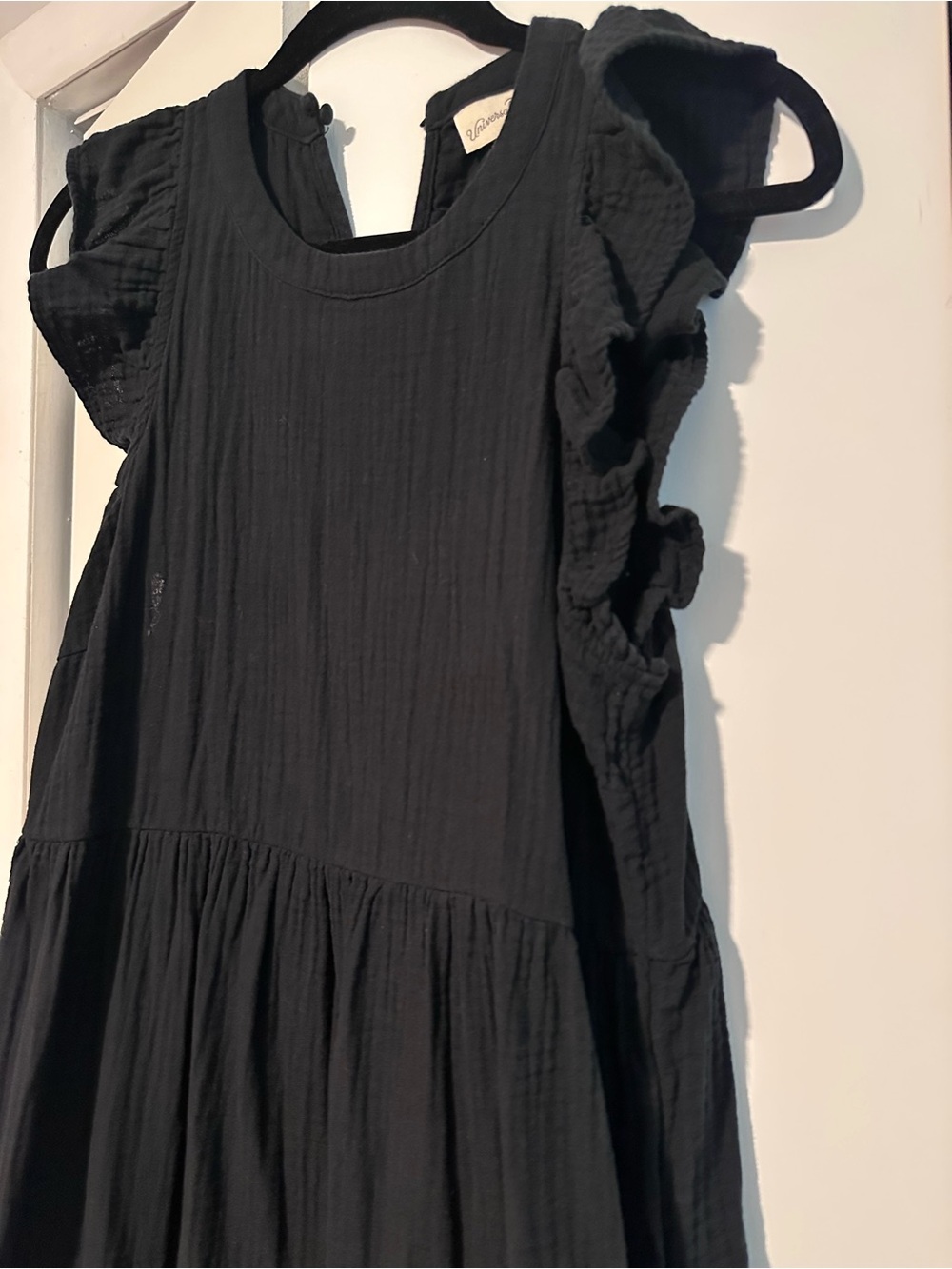 Universal Thread Black Ruffle Midi Dress - Picture 2 of 3